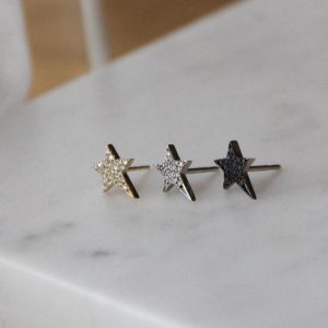 עגיל לירי כוכב בגווני זהב שונים