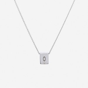 תליון מלבן קטן עם חריטה