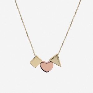 שרשרת משולש לב מלבן