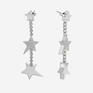 עגילי גלקסי משובצים