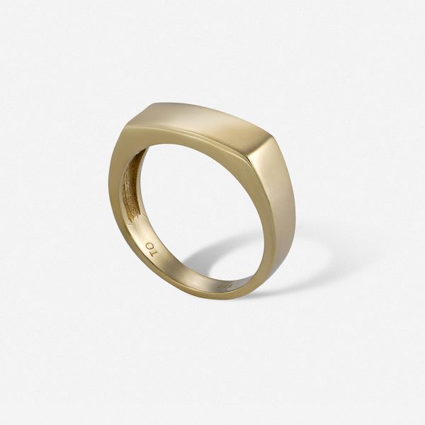 טבעת מונו זהב צהוב