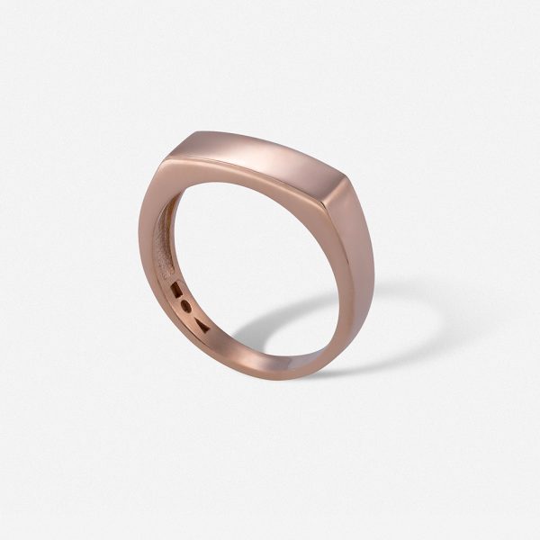 טבעת מונו זהב אדום