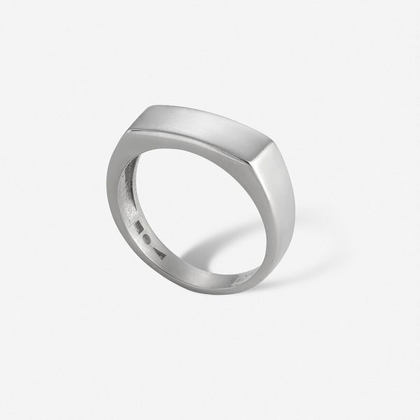 טבעת מונו זהב לבן