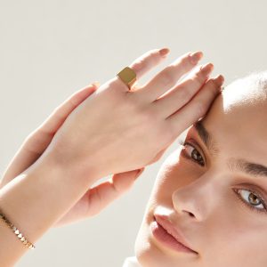 טבעת אווה זהב צהוב