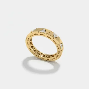 טבעת Balance Rhythm משובצת