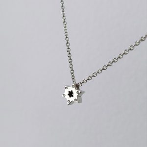 שרשרת מגן דוד משובץ 6 יהלומים