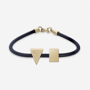 צמיד סיליקון משולש מלבן