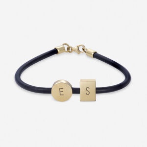 צמיד סיליקון עיגול מלבן